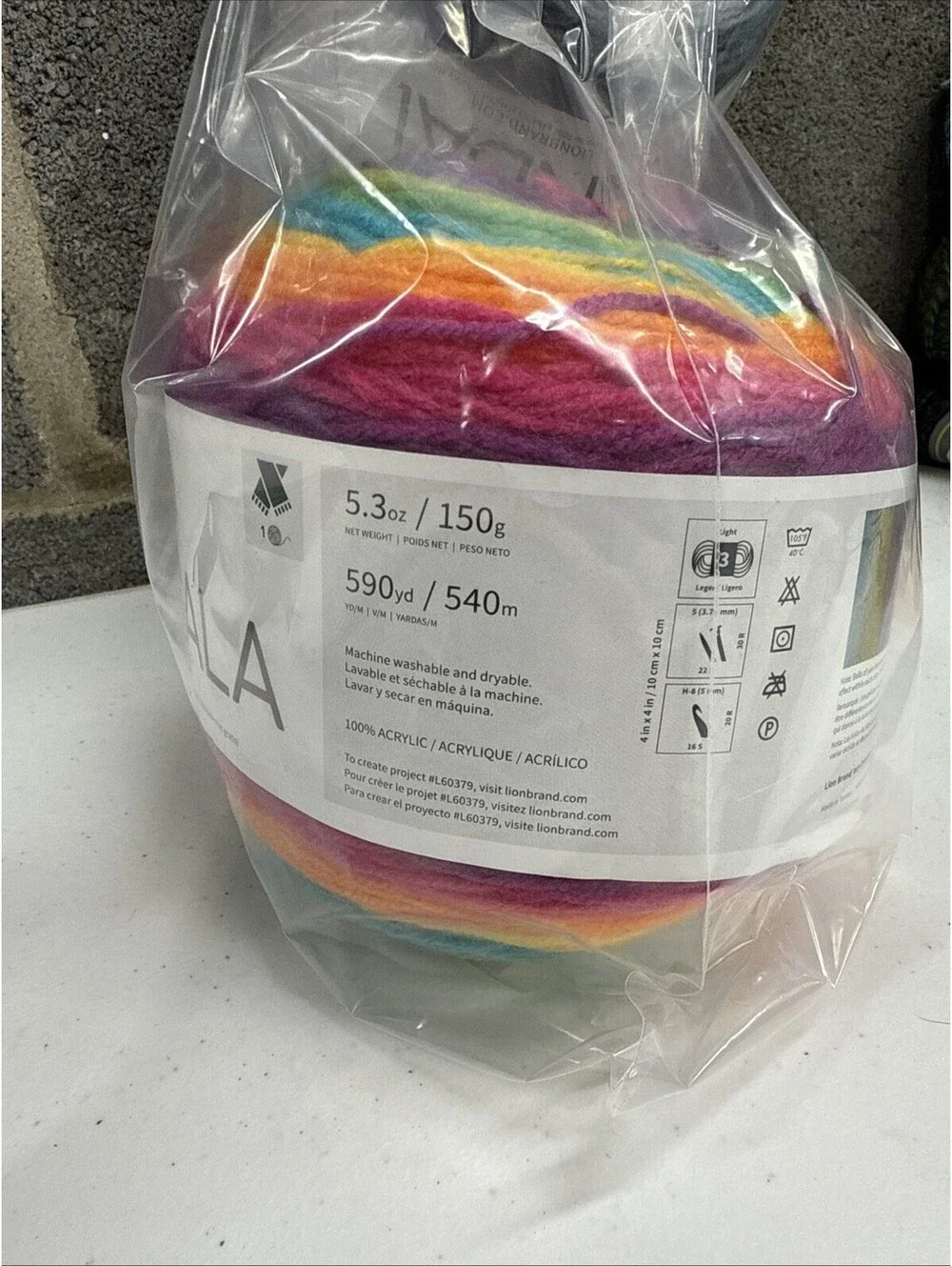 Lions Brand Yarns Mandala Multicolor 3 Skein Lot